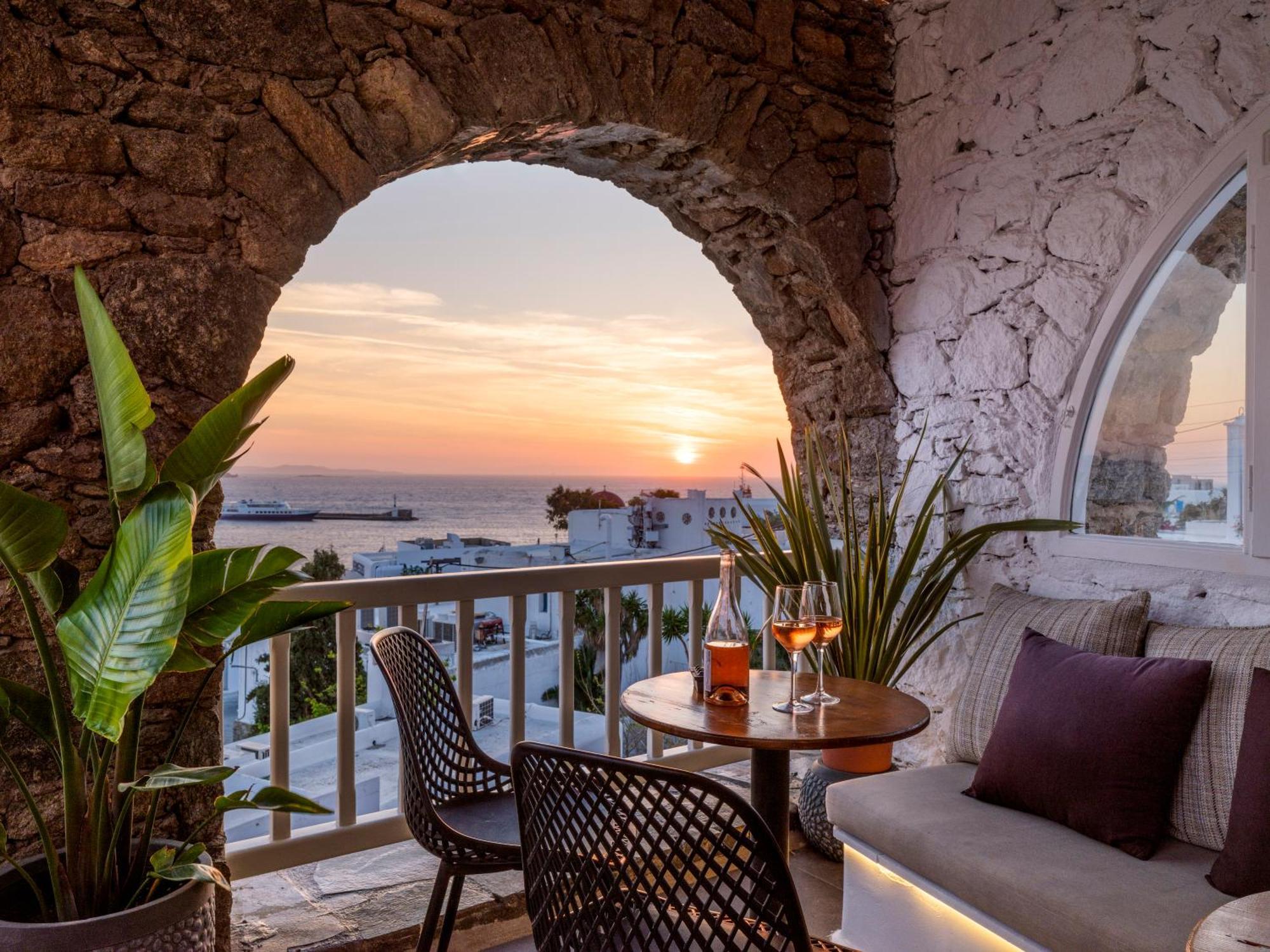 Yalos Hotel Sunset View Mykonos Town Private Rooms 外观 照片